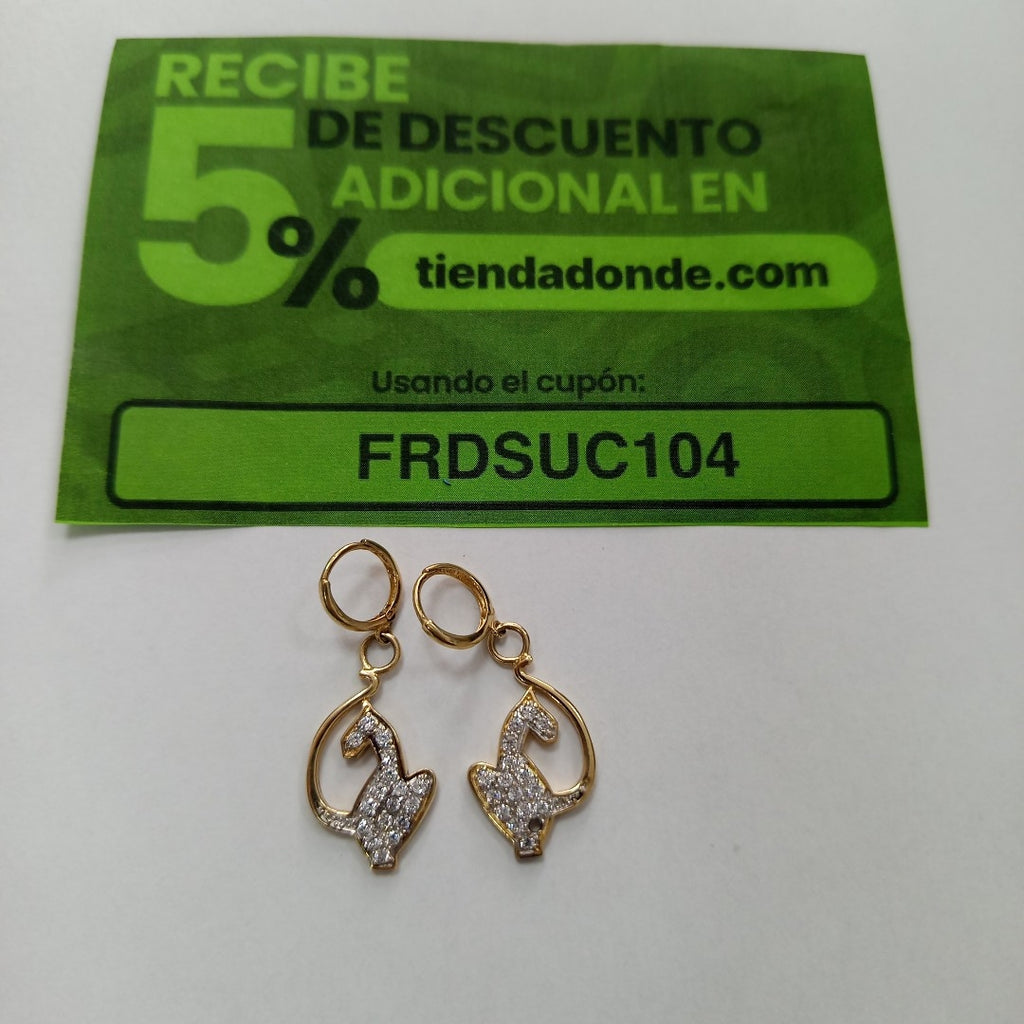 ARRACADAS PAR ORO 14 K 5,00 GRMS (SEMINUEVO)