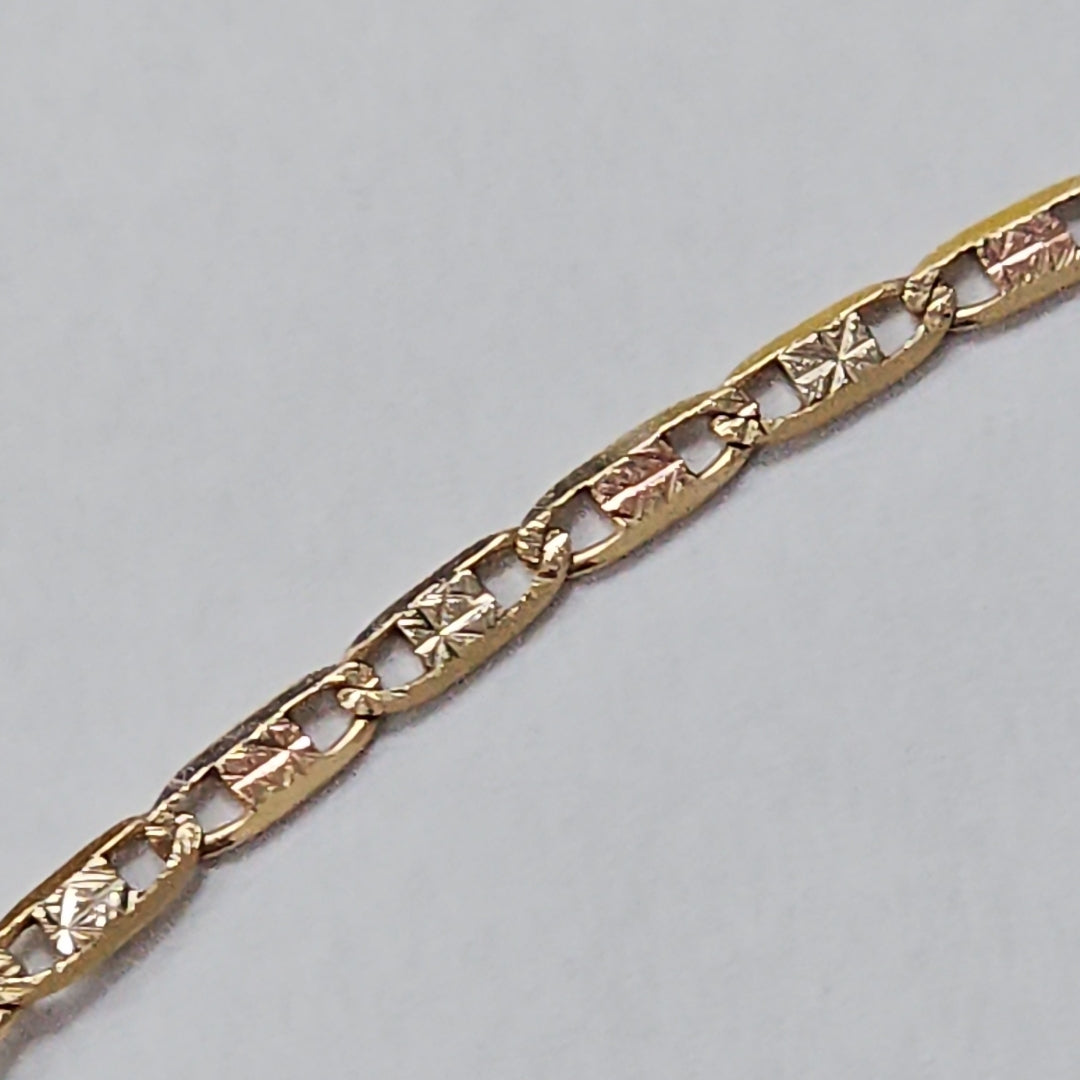 CADENA ORO COMBINADO 10 K 1,90 GRMS (SEMINUEVO)