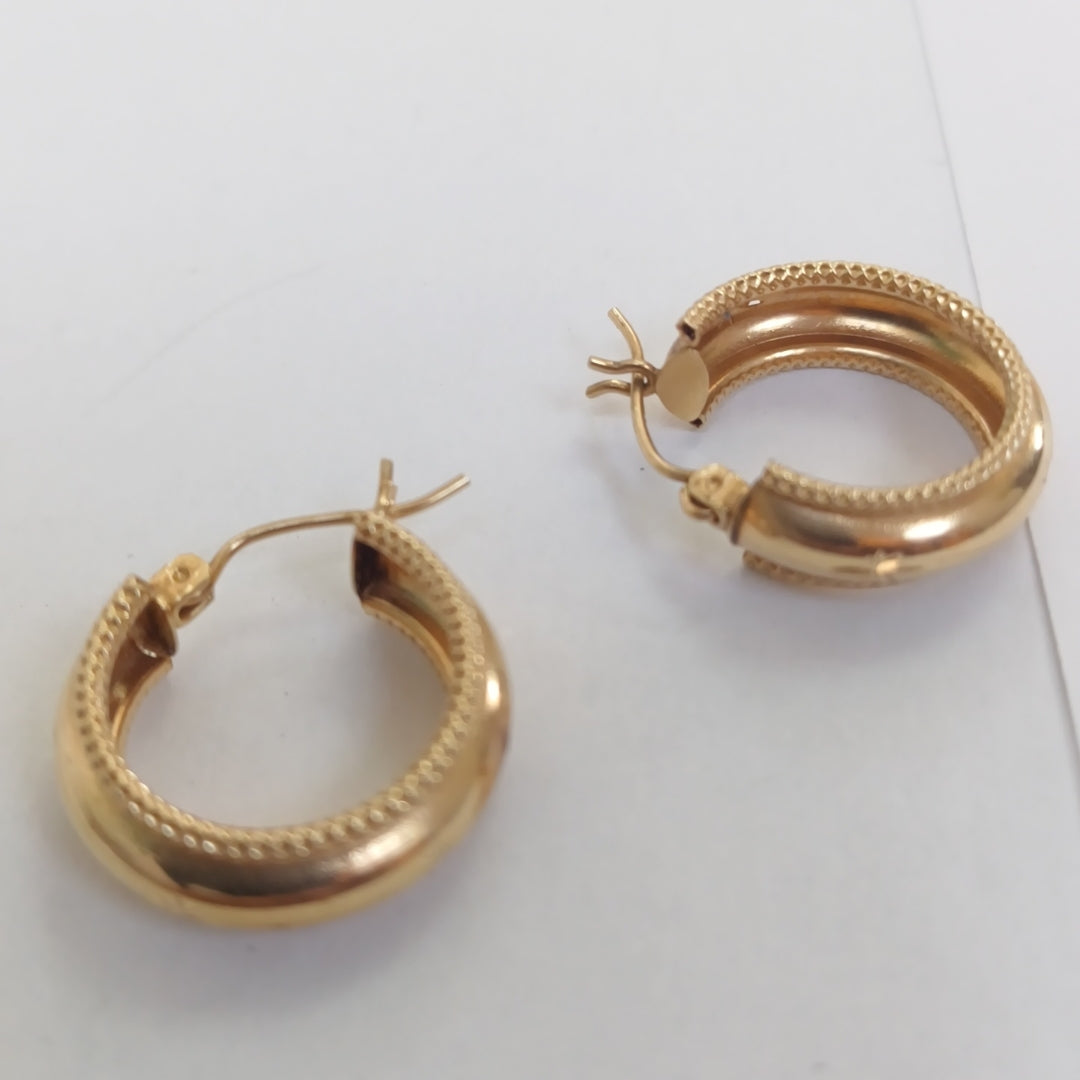 ARRACADAS PAR ORO 10 K 2.3 GRMS (SEMINUEVO)