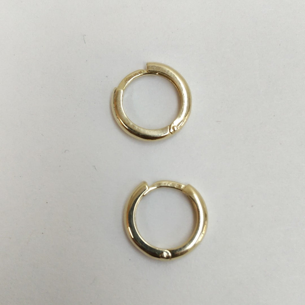 ARETES ARRACADAS LISAS 10K 1.2 GR (NUEVO)