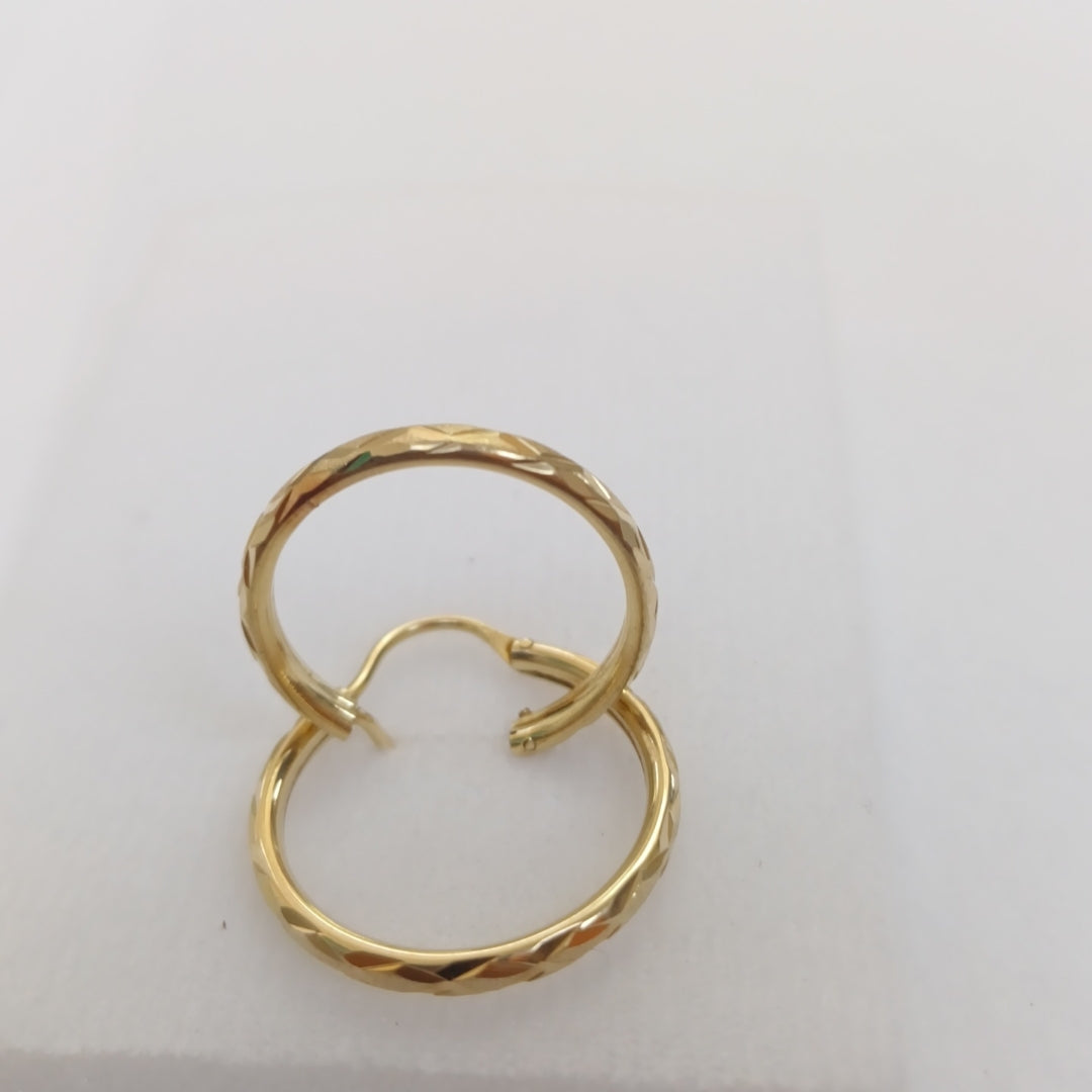 ARRACADAS PAR ORO 14 K 2 GRMS (SEMINUEVO)