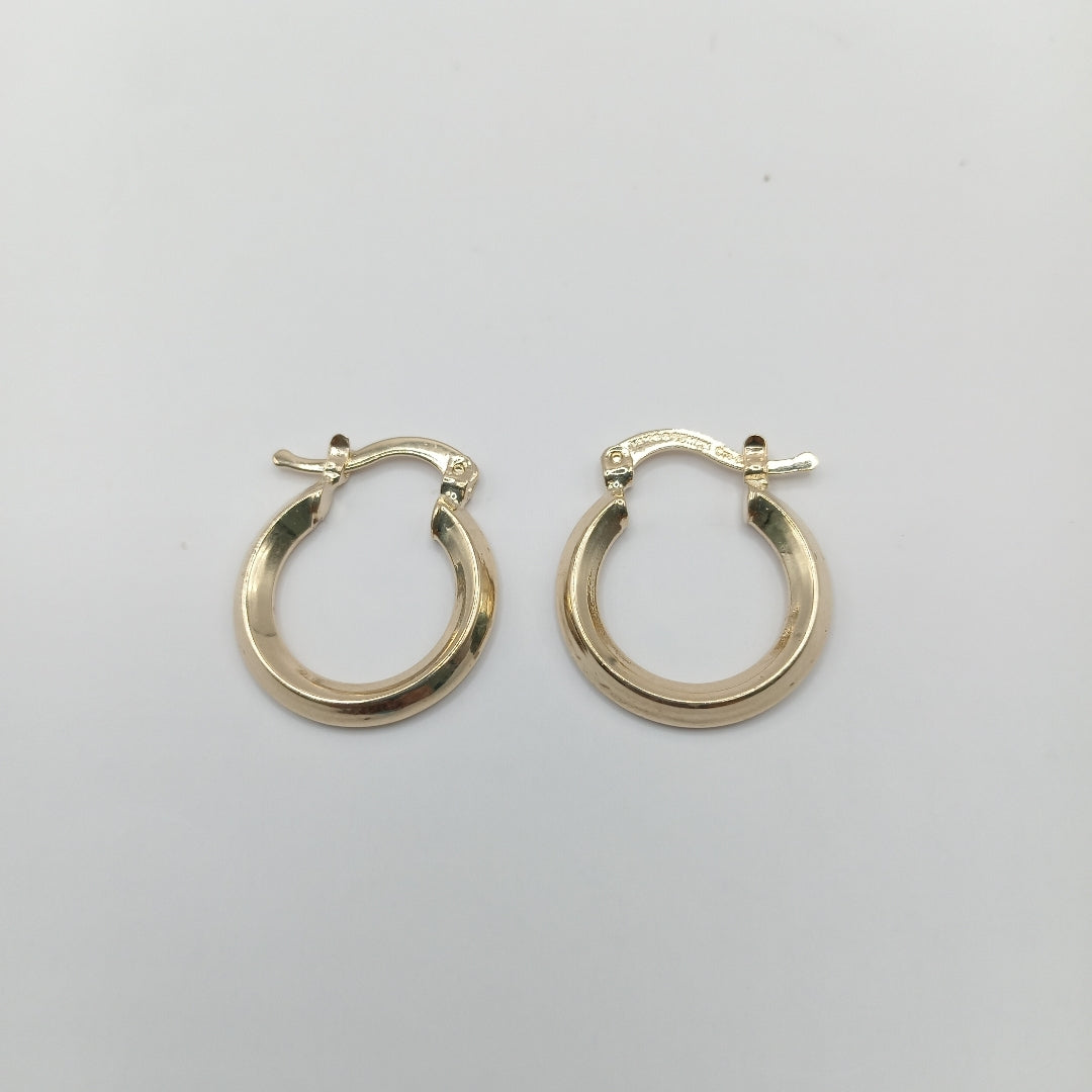 ARETES ARRACADAS CON CIRCONIAS 14K 2.3 GR (NUEVO)