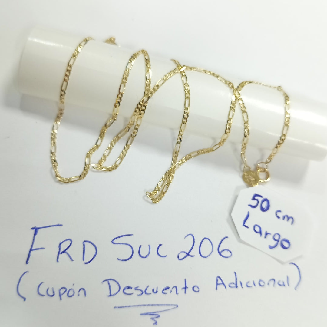 CADENAS CARTIER 3 1 AMARILLA ORO 14K 2.1 (NUEVO)