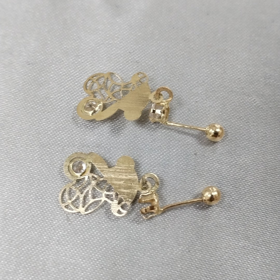 ARETES PAR ORO 10 K 0.6 GRMS (SEMINUEVO)