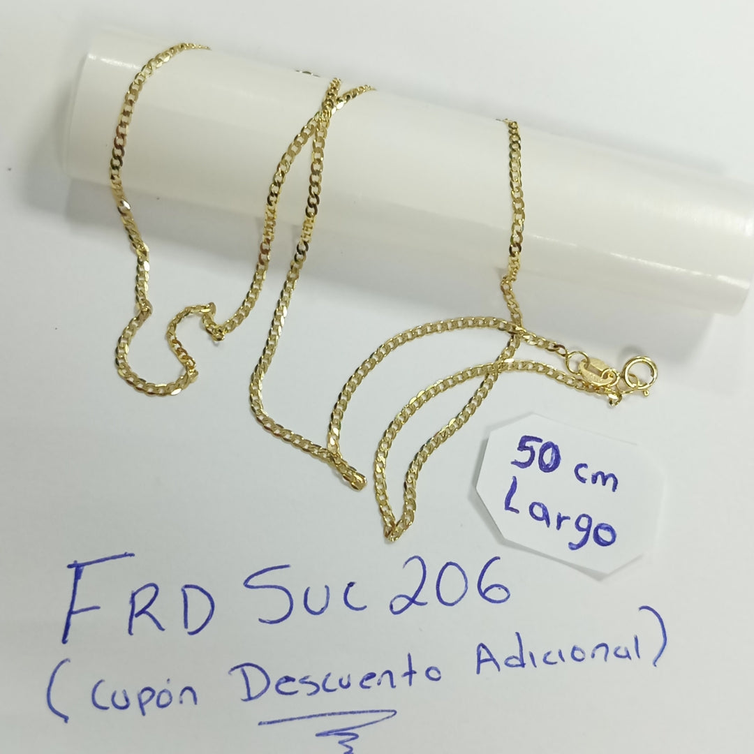 CADENAS BARBADA AMARILLA ORO 14K 1.7 (NUEVO)