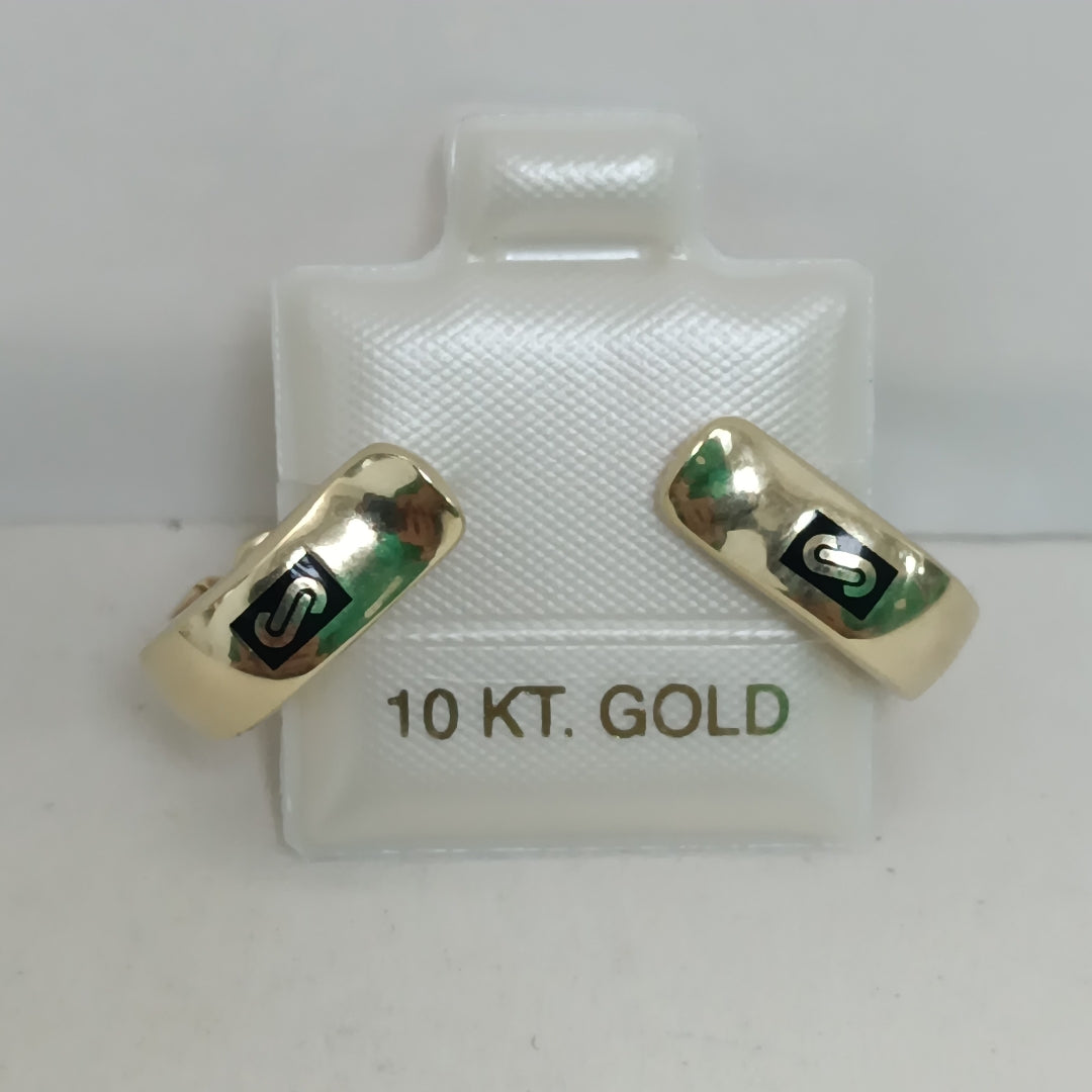 PAR ARETES MONACO ORO 10K 3.4 (NUEVO)