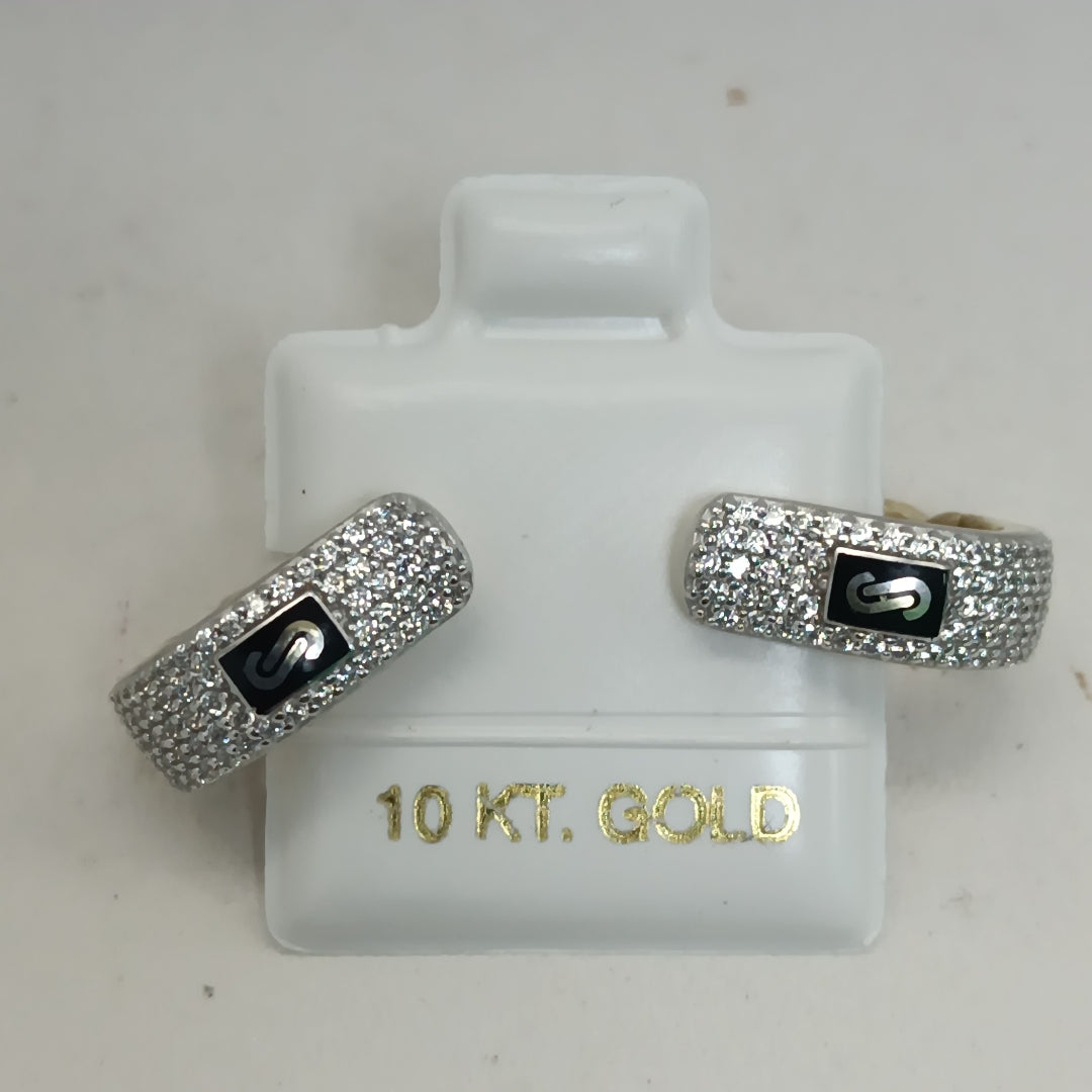 PAR ARETES MONACO ORO 10K 4.2 (NUEVO)