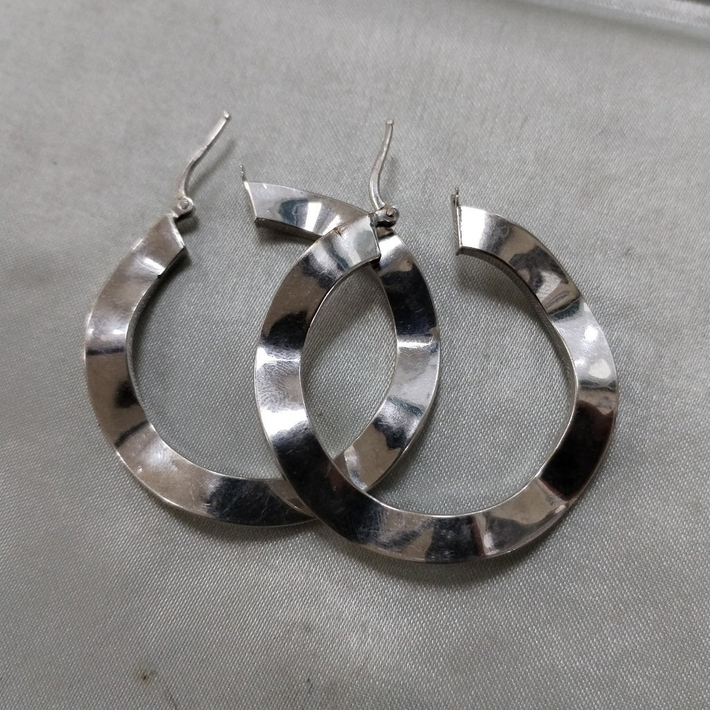 ARRACADAS PAR ORO, ORO BLANCO 14 K 6.1 GRMS (SEMINUEVO)