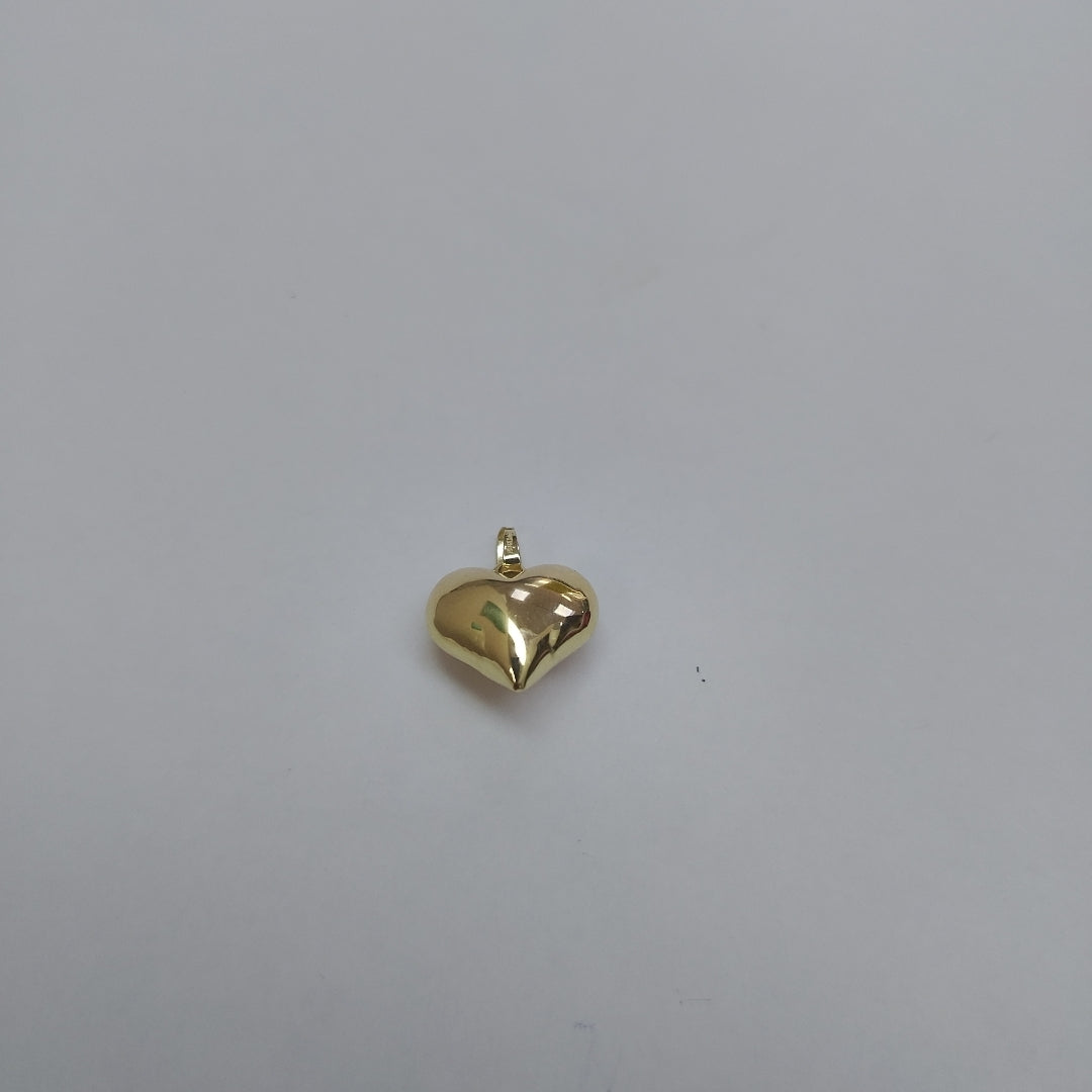 DIJE TEJIDO CORAZON LISO 14K 1 GR (NUEVO)