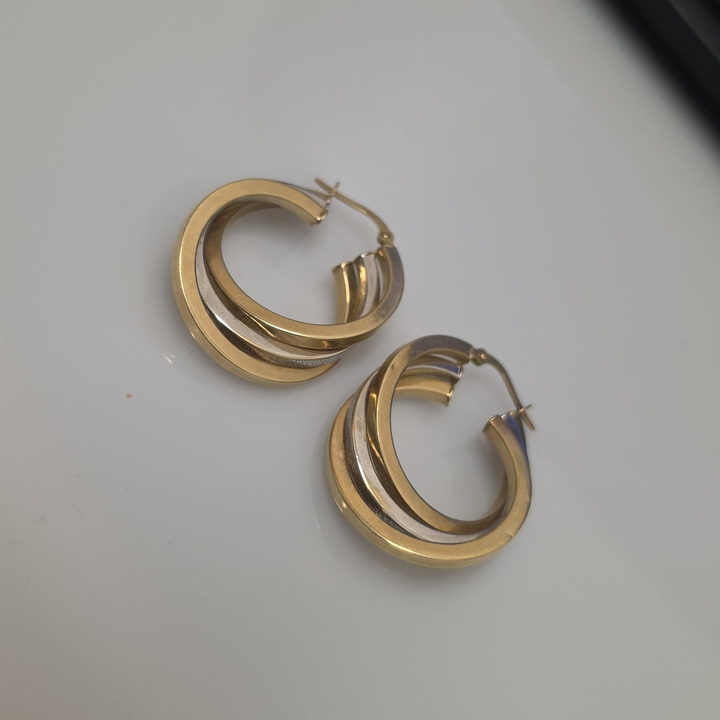 ARRACADAS PAR ORO 10 K 4.3 GRMS (SEMINUEVO)