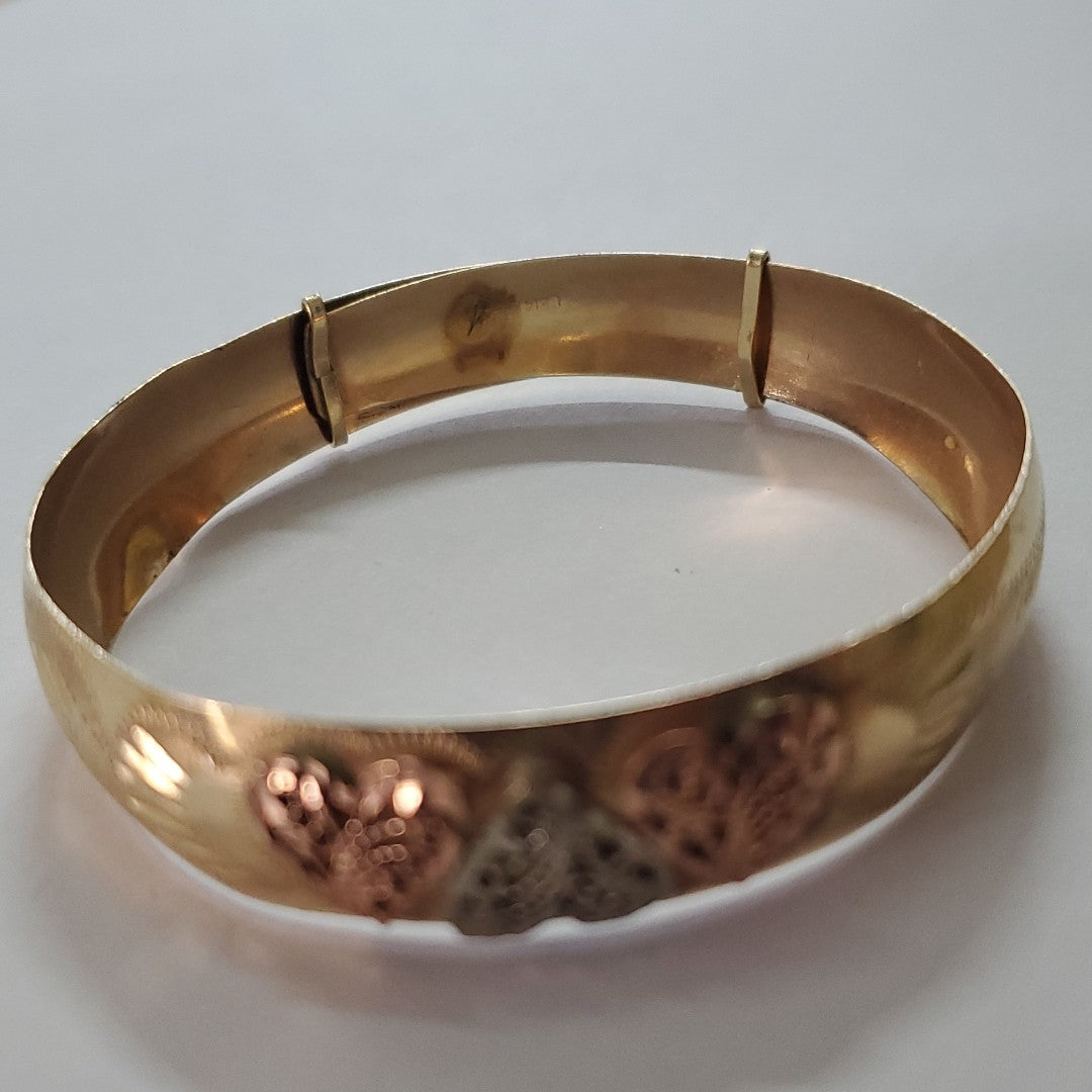 PULSERA RIGIDA ORO 14 K 11 GRMS (SEMINUEVO)