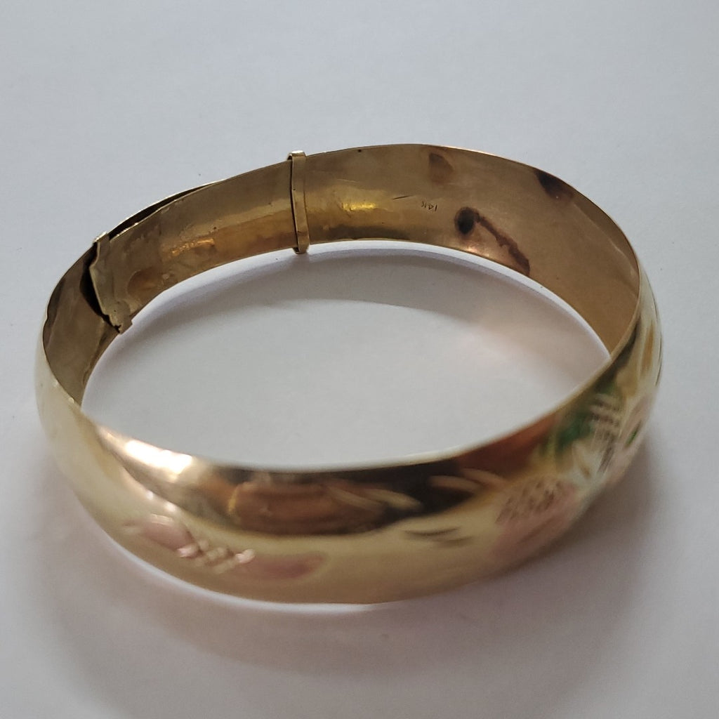 PULSERA RIGIDA ORO 14 K 15 GRMS (SEMINUEVO)