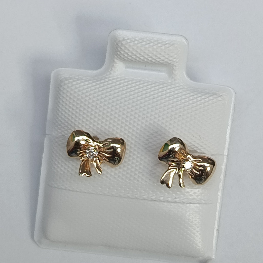 BROQUELES BROQUEL FIG MOÑO C CIRCONIA 14K 0.2441 GR (NUEVO)