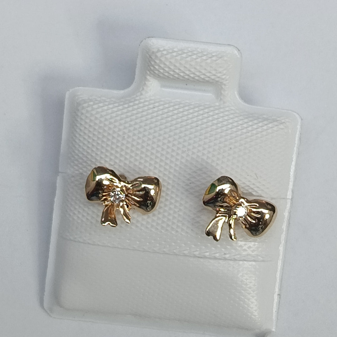 BROQUELES BROQUEL FIG MOÑO C CIRCONIA 14K 0.2441 GR (NUEVO)