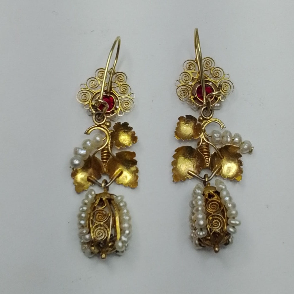 ARETES PAR ORO 8 K 9,70 GRMS (SEMINUEVO)