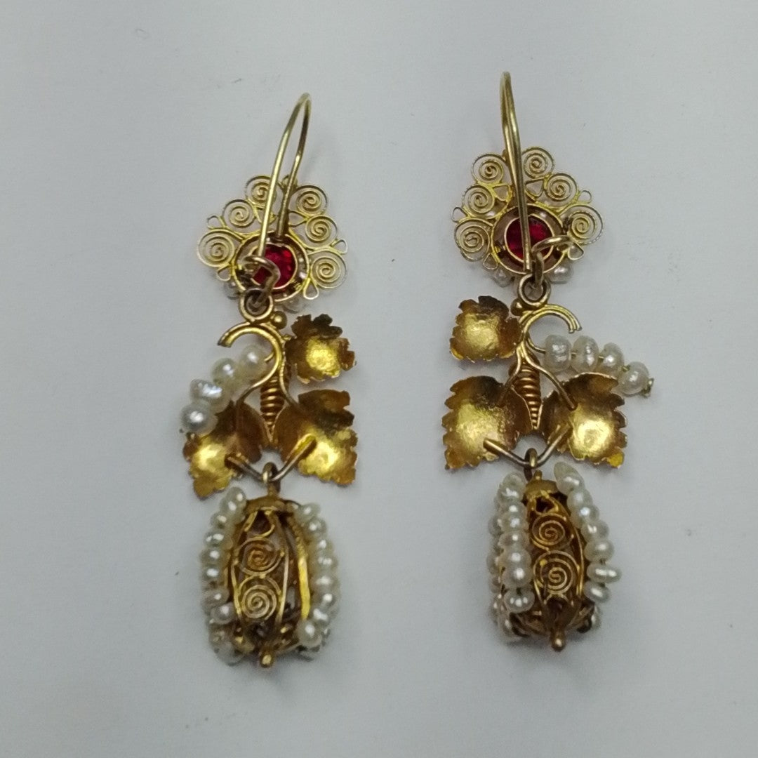 ARETES PAR ORO 8 K 9,70 GRMS (SEMINUEVO)