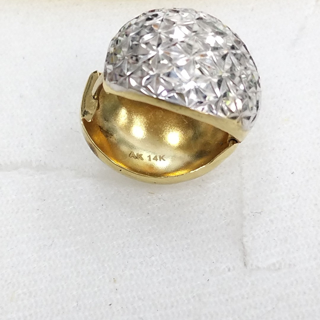 ARETES PAR ORO 14 K 3,90 GRMS (SEMINUEVO)