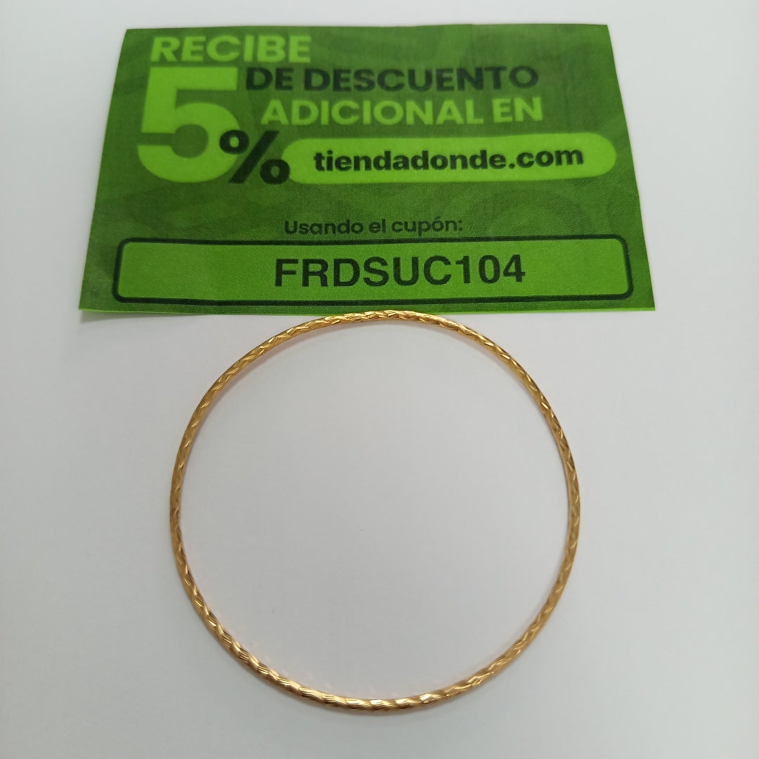 PULSERA RIGIDA ORO 14 K 4,00 GRMS (SEMINUEVO)