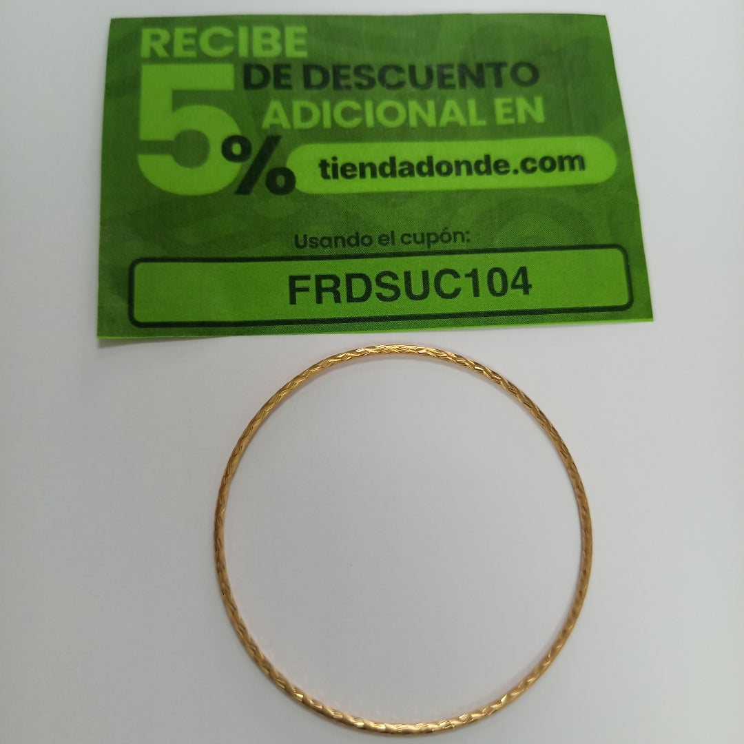 PULSERA RIGIDA ORO 14 K 4,10 GRMS (SEMINUEVO)