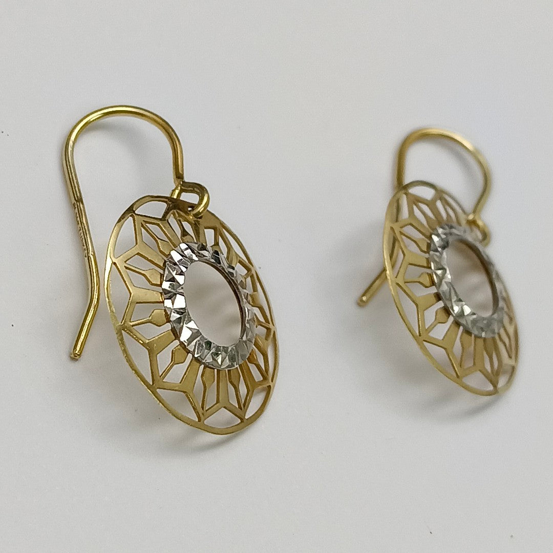 ARETES PAR ORO 14 K 1.2 GRMS (SEMINUEVO)