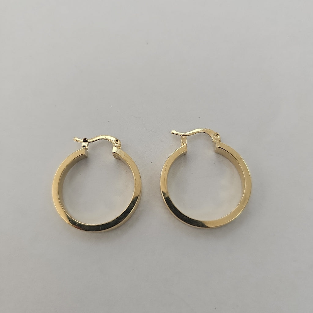 ARETES TEJIDO ARRACADAS FACETADAS 14K 2.9 GR (NUEVO)