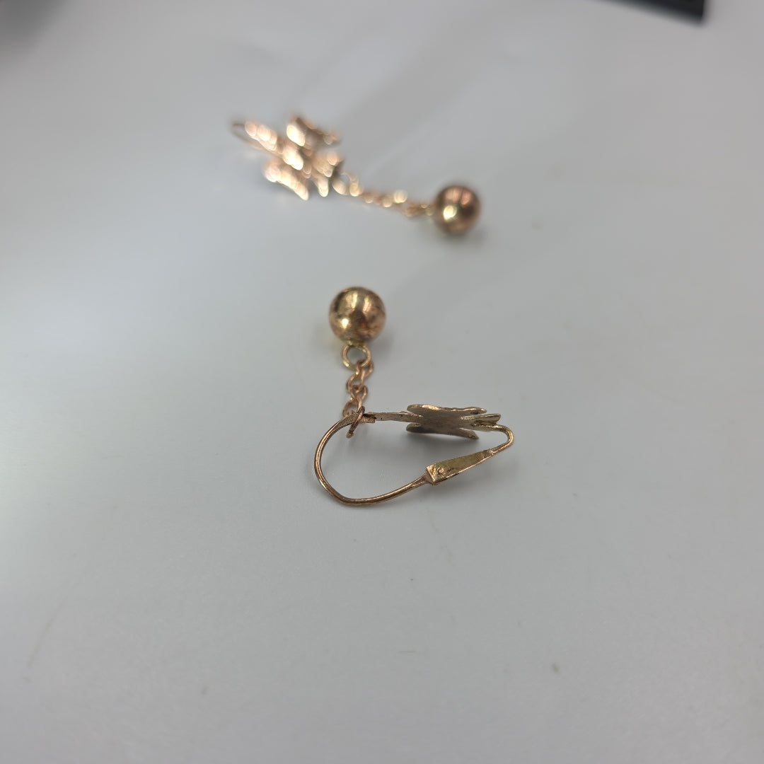 ARETES PAR ORO 8 K 3.2 GRMS (SEMINUEVO)