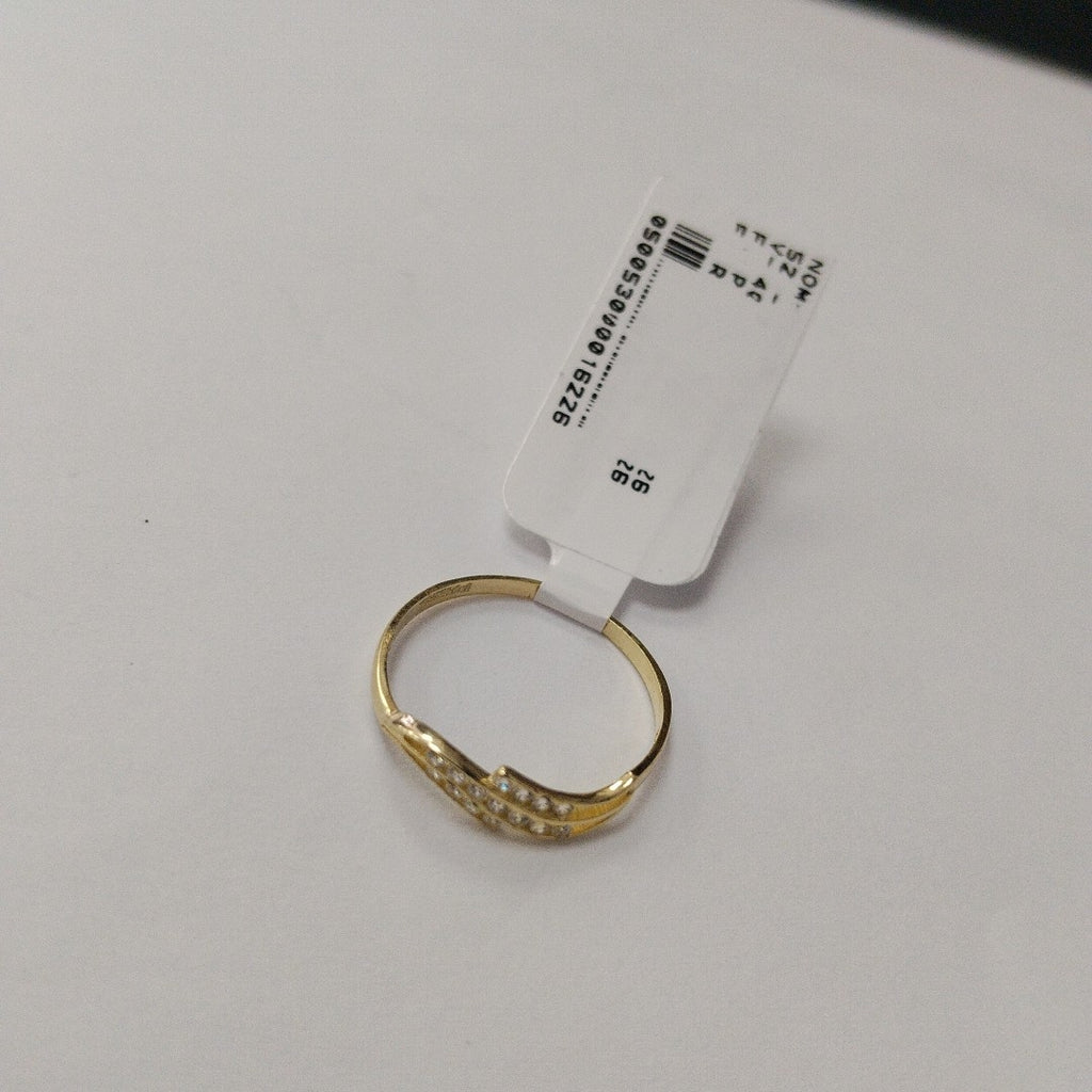 ANILLOS CON CIRCONIAS 14K TALLA 7 0.8 GR (NUEVO)
