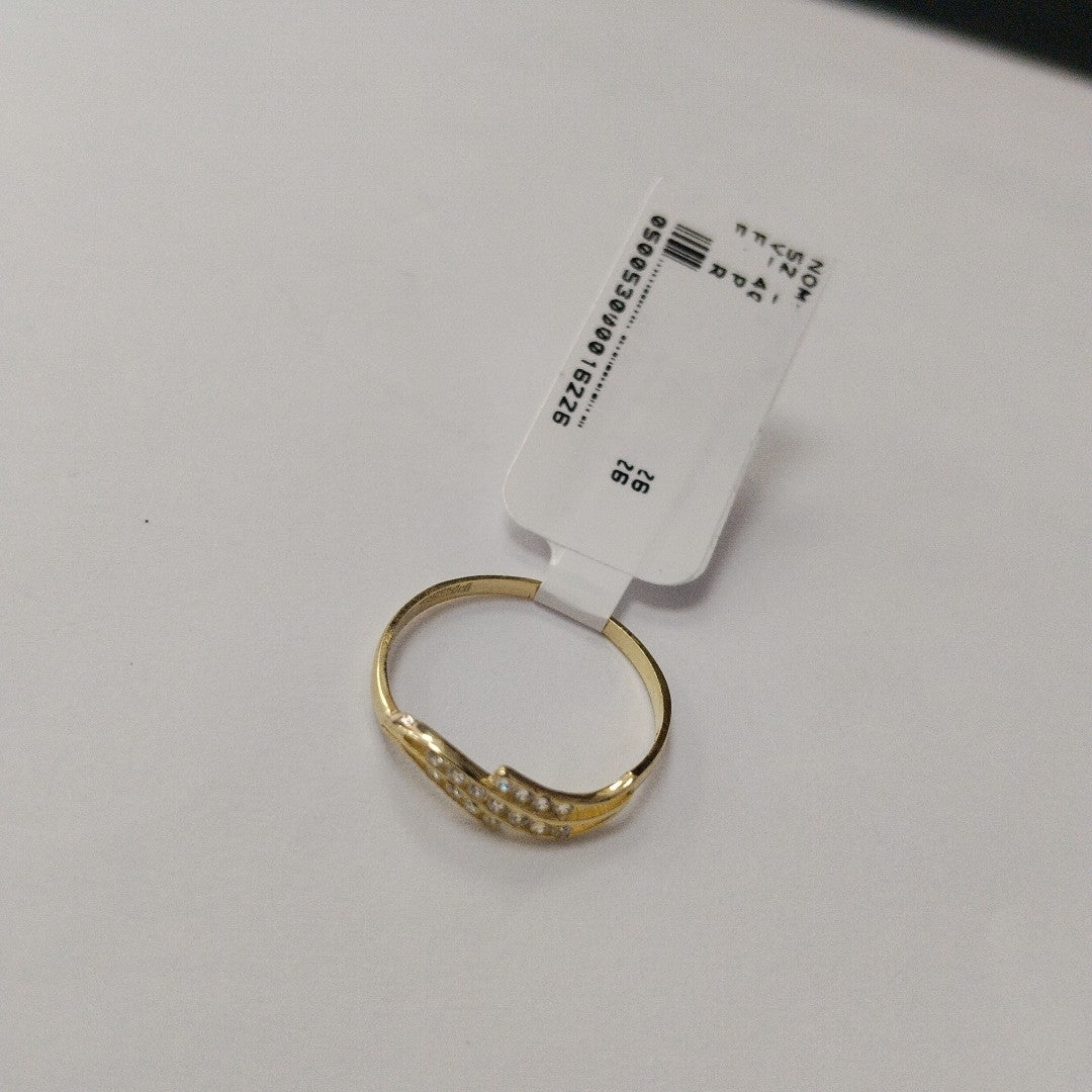 ANILLOS CON CIRCONIAS 14K TALLA 7 0.8 GR (NUEVO)