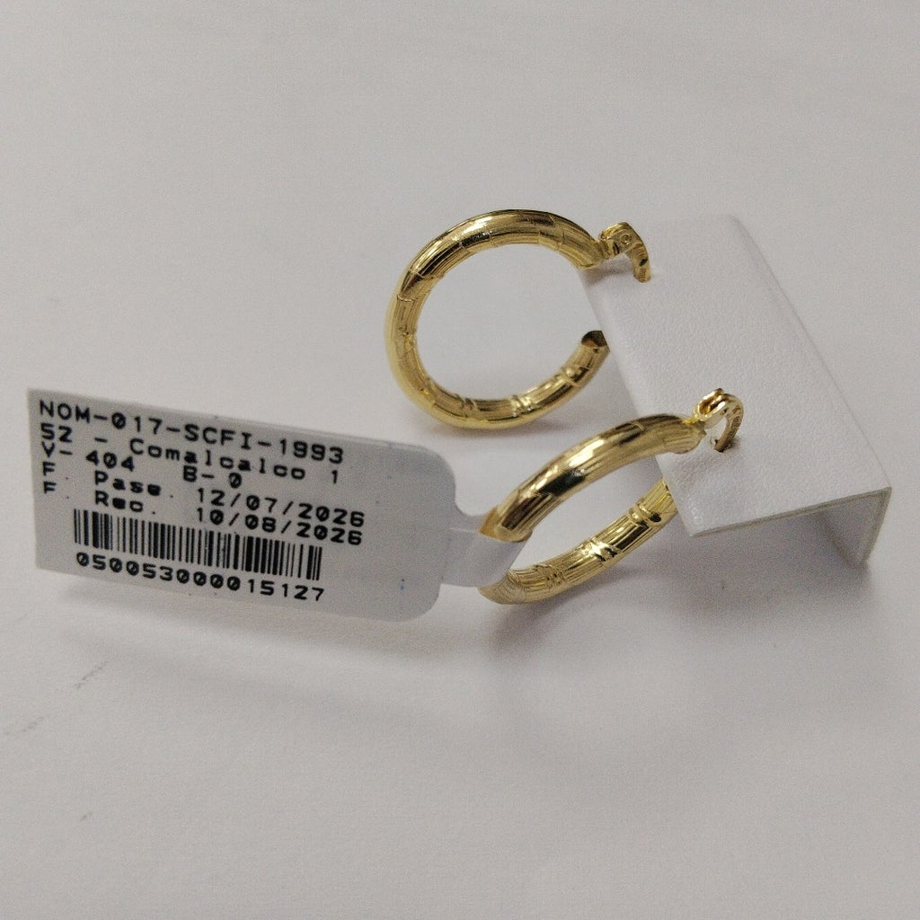 ARETES ARRACADAS 14K 2.6 GR (NUEVO)