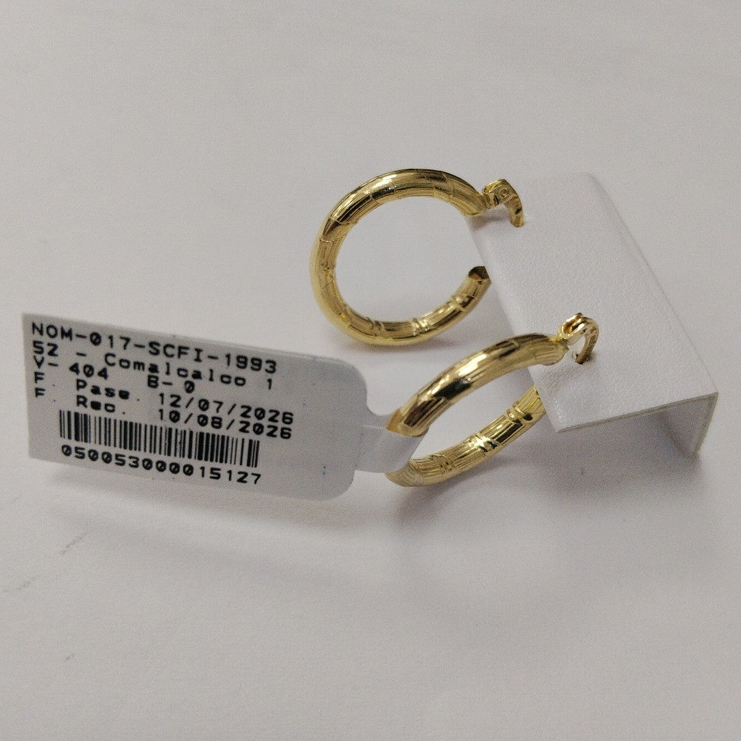 ARETES ARRACADAS 14K 2.6 GR (NUEVO)
