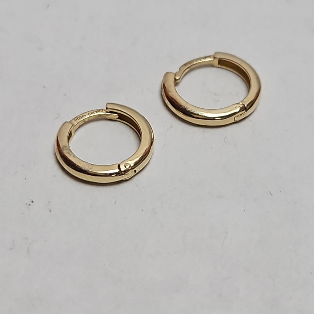 ARETES ARRACADAS LISAS 10K 1.1 GR (NUEVO)