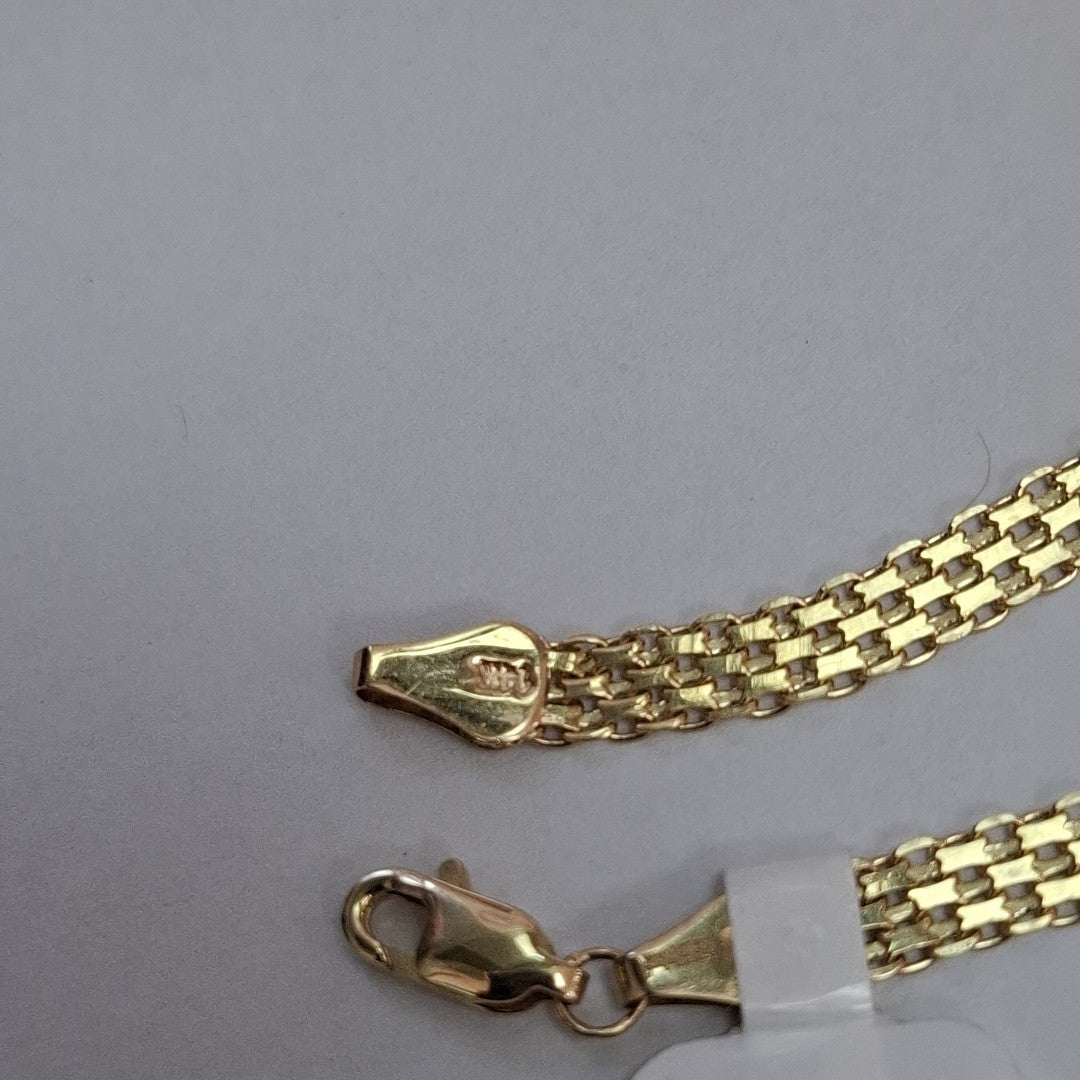 PULSERA ESPECIAL 14K 21 CM 5 GR (NUEVO)