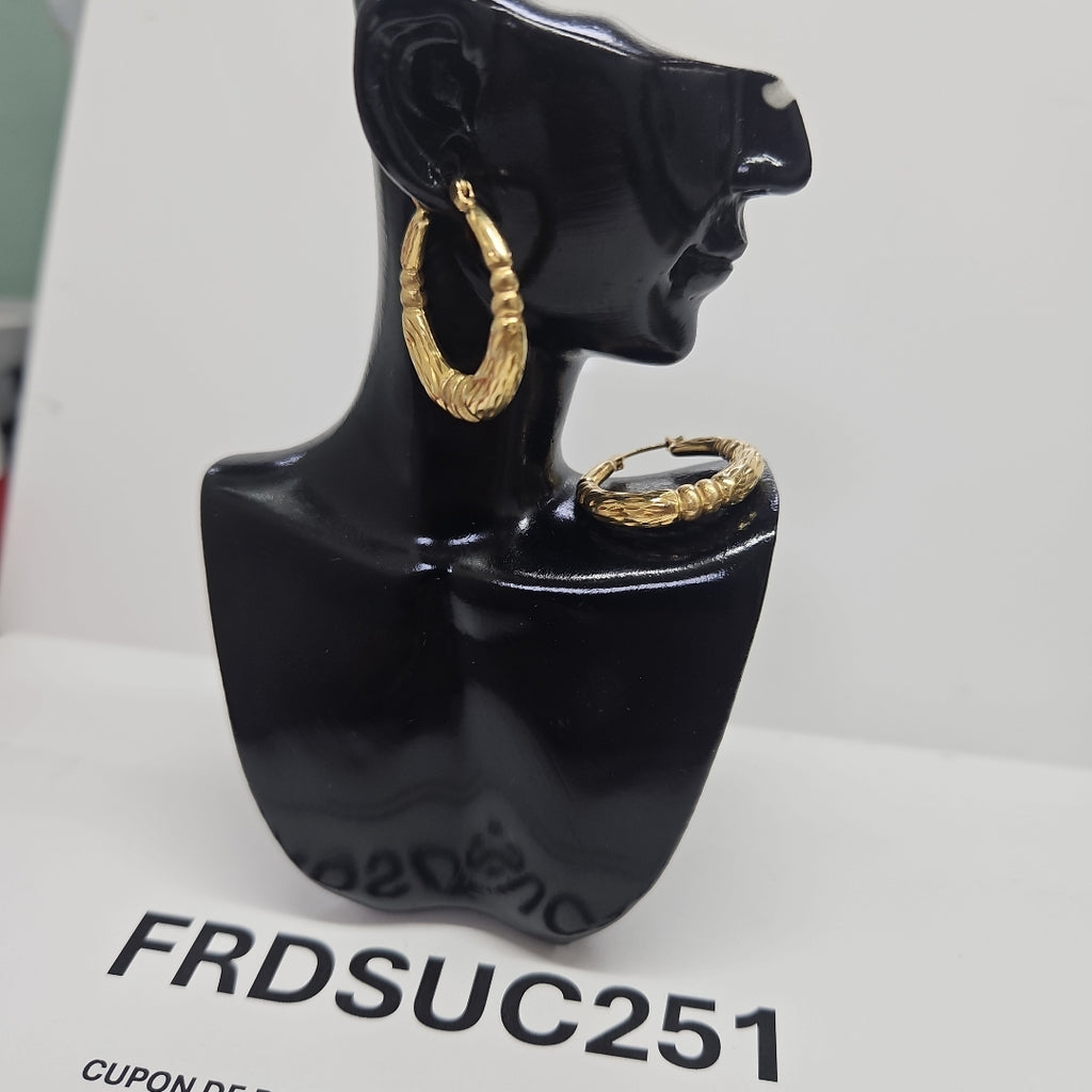 ARRACADAS PAR ORO 14 K 2,60 GRMS (SEMINUEVO)