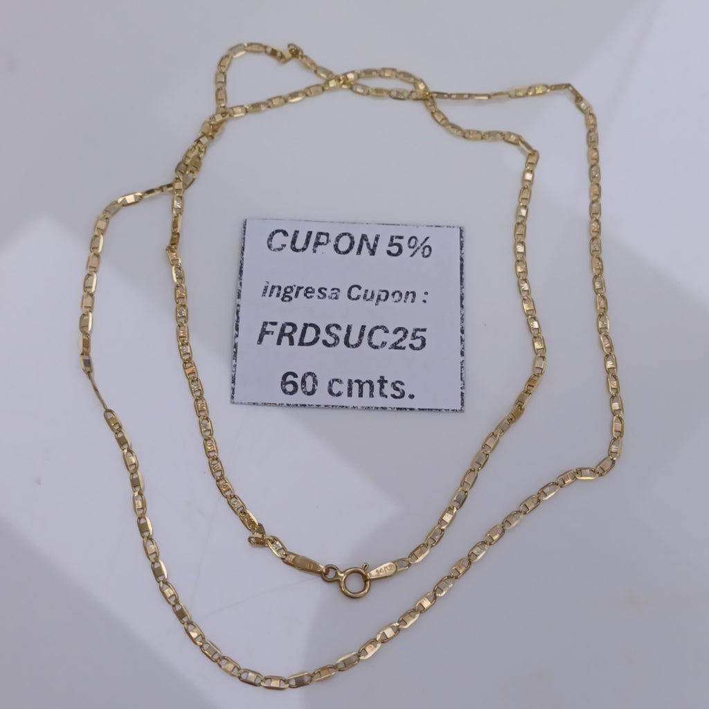 CADENA ORO COMBINADO 14 K 4,00 GRMS (SEMINUEVO)