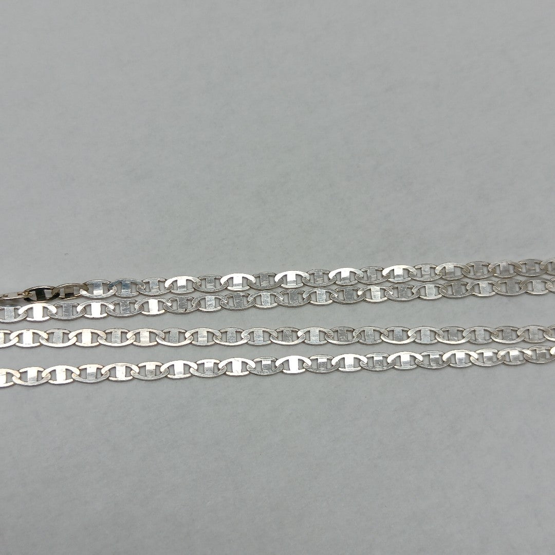 CADENA TEJIDO ESPEJO PLATA .925 60 CM 4.2 GR (NUEVO)