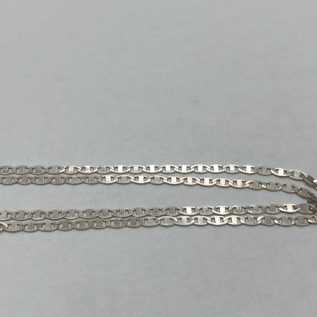 CADENA TEJIDO ESPEJO PLATA .925 55 CM 3.8 GR (NUEVO)