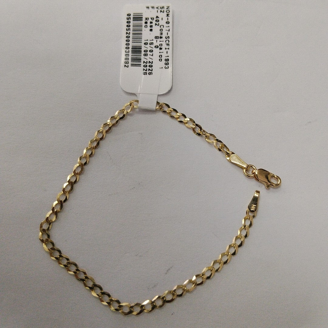 PULSERA BARBADA 14K 18 CM 1.9 GR (NUEVO)