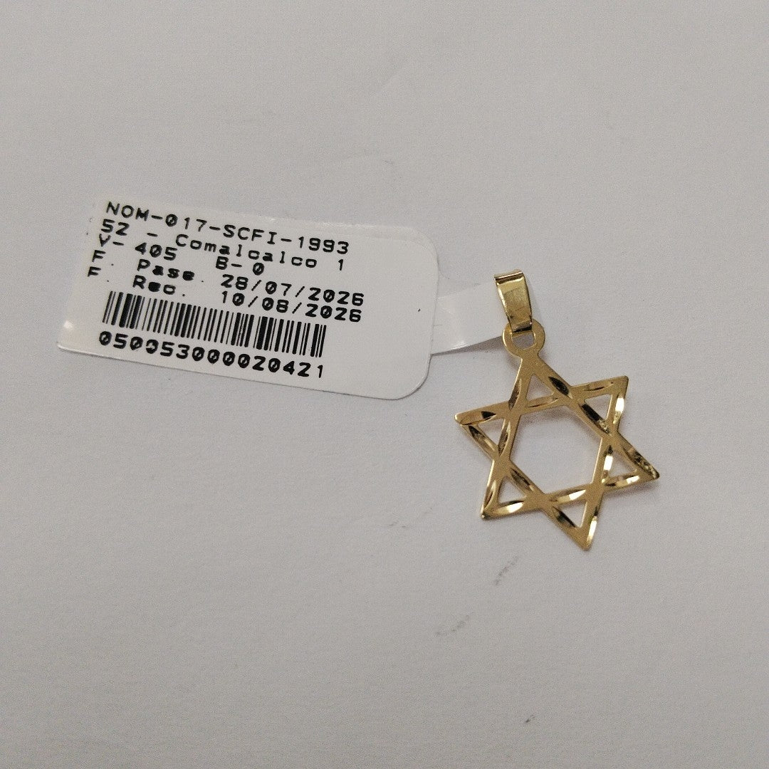 DIJE TEJIDO ESTRELLA DE DAVID 14K 0.6 GR (NUEVO)