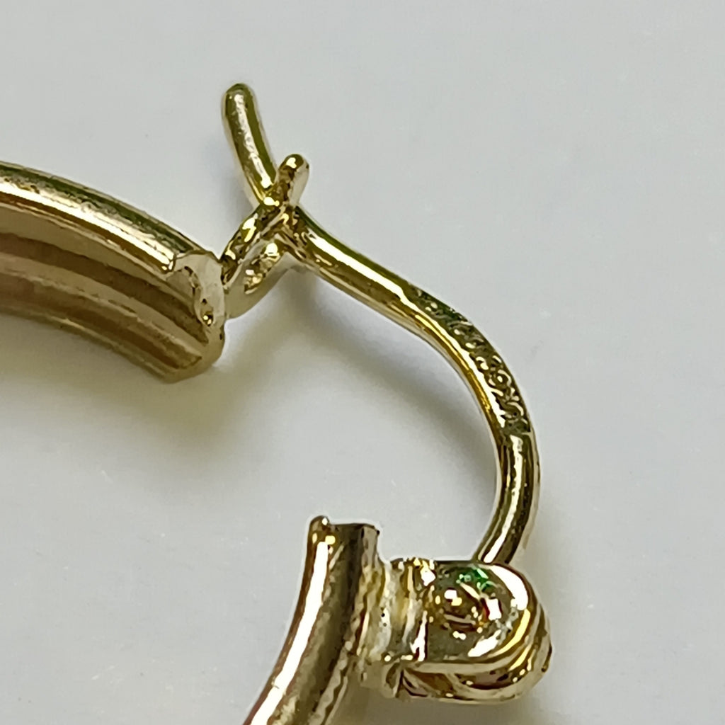 ARETES ARRACADAS LABRADAS 10K 2.2 GR (NUEVO)