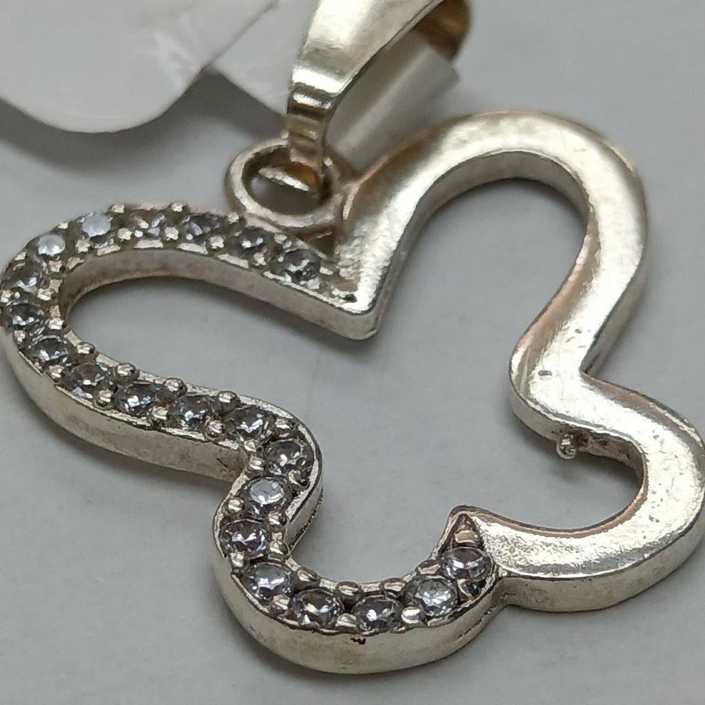 DIJE MARIPOSA C/CIRCONIAS PLATA .925 2.4 GR (NUEVO)