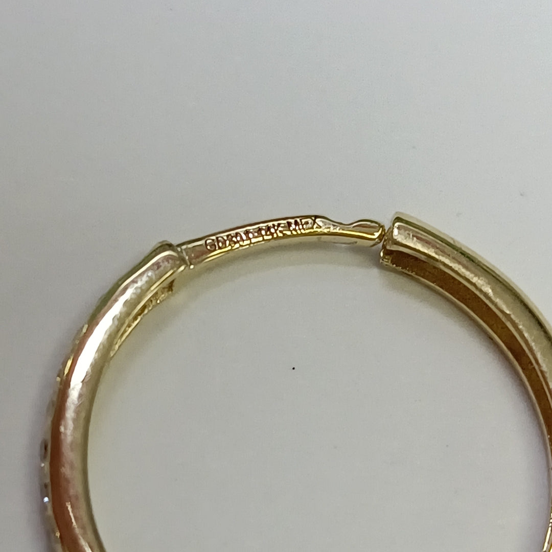 ARETES ARRACADAS C CIRCONIAS 14K 1.8 GR (NUEVO)