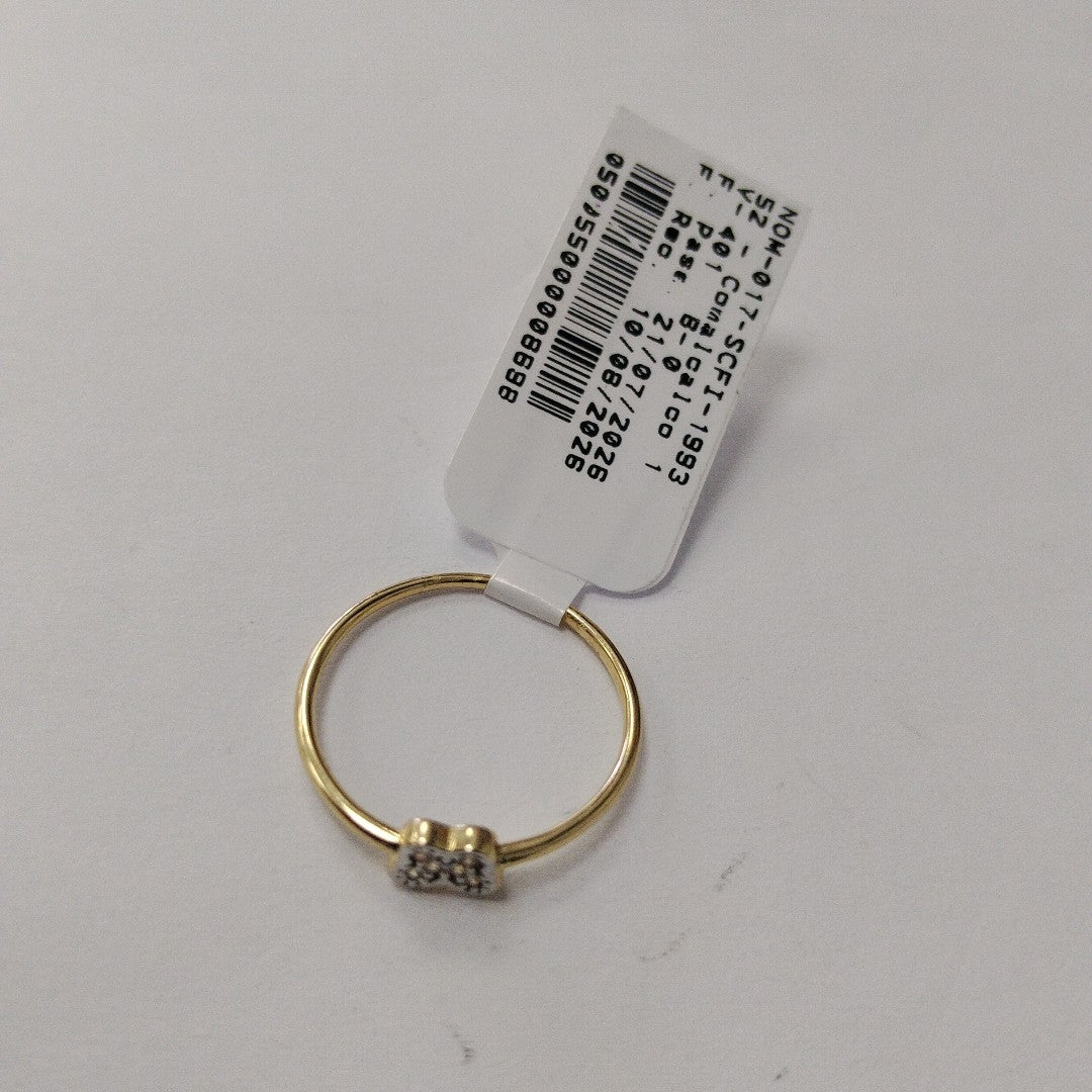 ANILLO ANILLITO MARIPOSA C CIRCONIAS 14K 7 TALLA 1 GR (NUEVO)