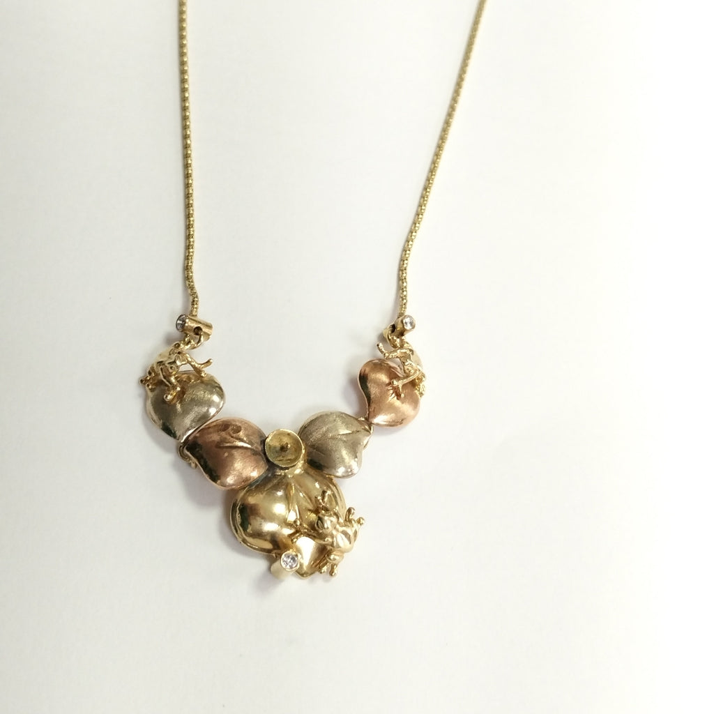 GARGANTILLA ORO, ORO COMBINADO 14 K 8.4 GRMS (SEMINUEVO)