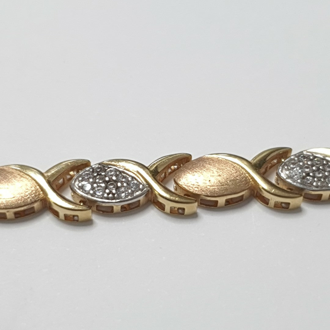 PULSERA ORO COMBINADO 10 K 6 GRMS (SEMINUEVO)