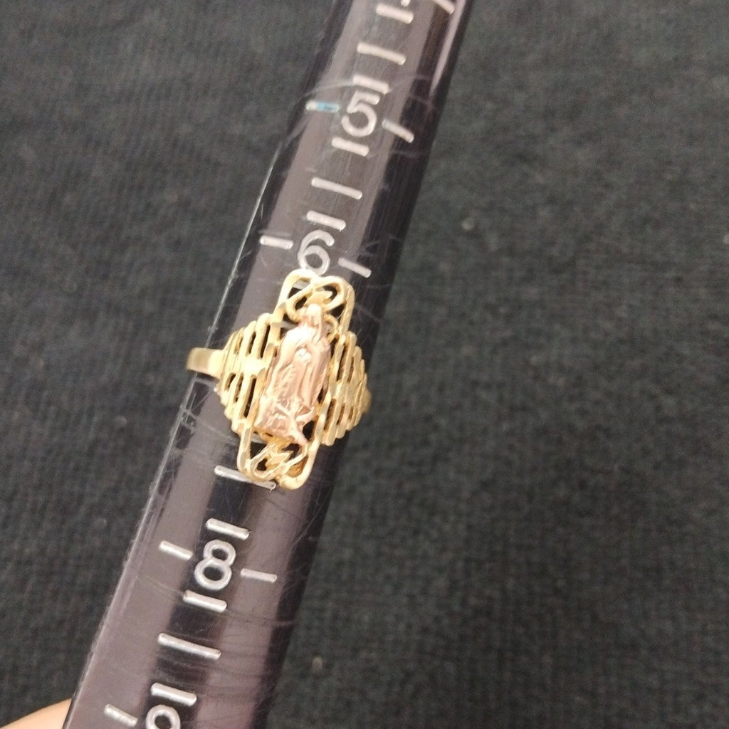 ANILLO ORO COMBINADO 10 K 2,50 GRMS (SEMINUEVO)