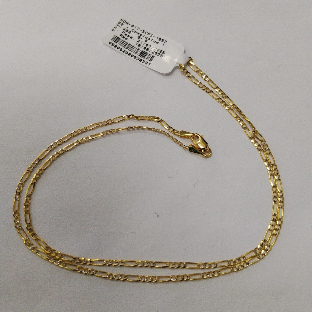 CADENA 3X1 14K 50 CM 3.4 GR (NUEVO)