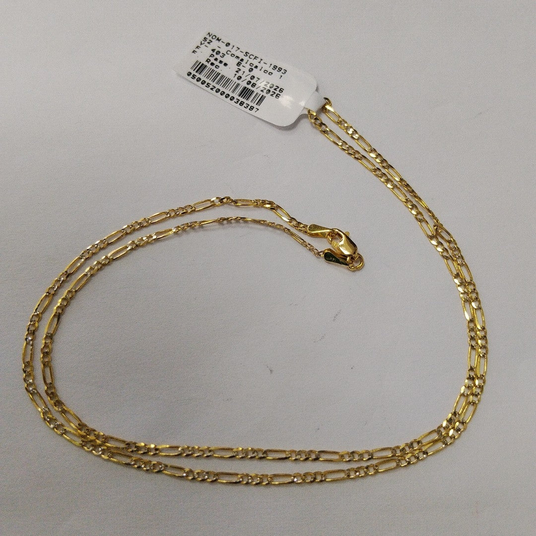 CADENA 3X1 14K 50 CM 3.4 GR (NUEVO)
