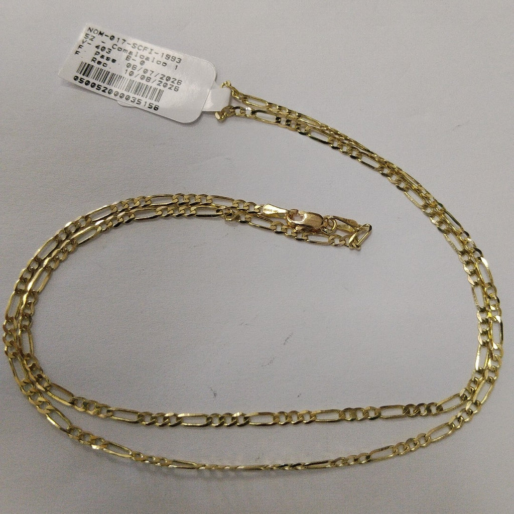 CADENA 3X1 14K 55 CM 5 GR (NUEVO)
