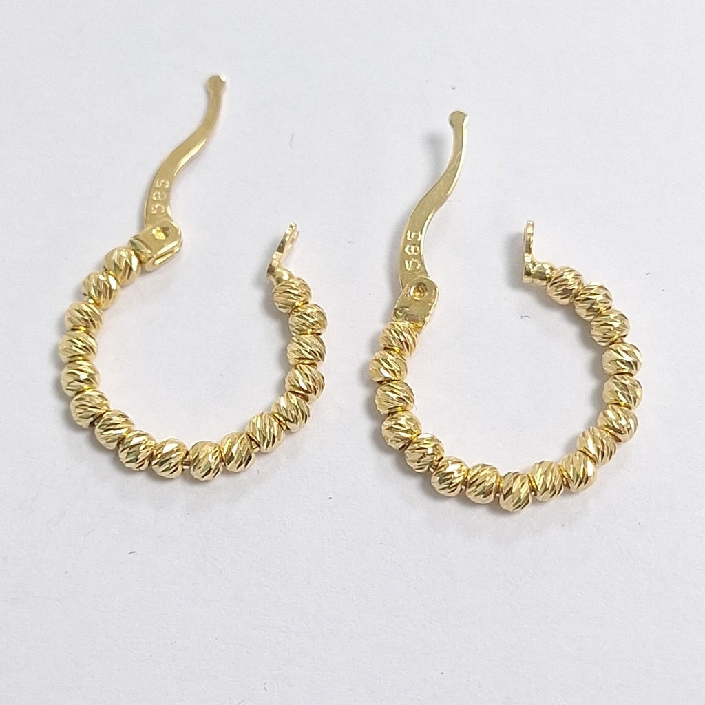 ARRACADAS PAR ORO 14 K 2.7 GRMS (SEMINUEVO)
