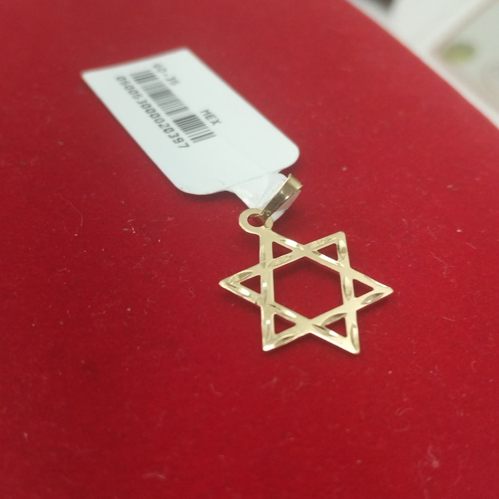 DIJE TEJIDO ESTRELLA DE DAVID 14K 0.5 GR (NUEVO)